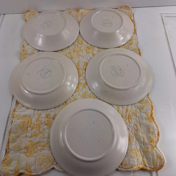 5 Vintage Franciscan Hacienda Gold Beige Saucers - 6 3/8" - Picture 3 of 5